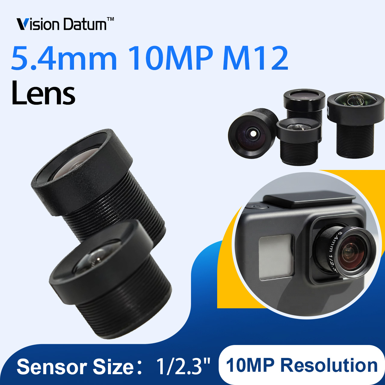 Drone Gimbal For Gopro - Lensa 5.4mm M12 10MP f/2.5 IR-Cut