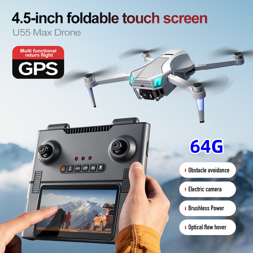 NCZOBOE U55 Drone GPS Profesio - Drone Gimbal 2 Axis ulasan dan harga