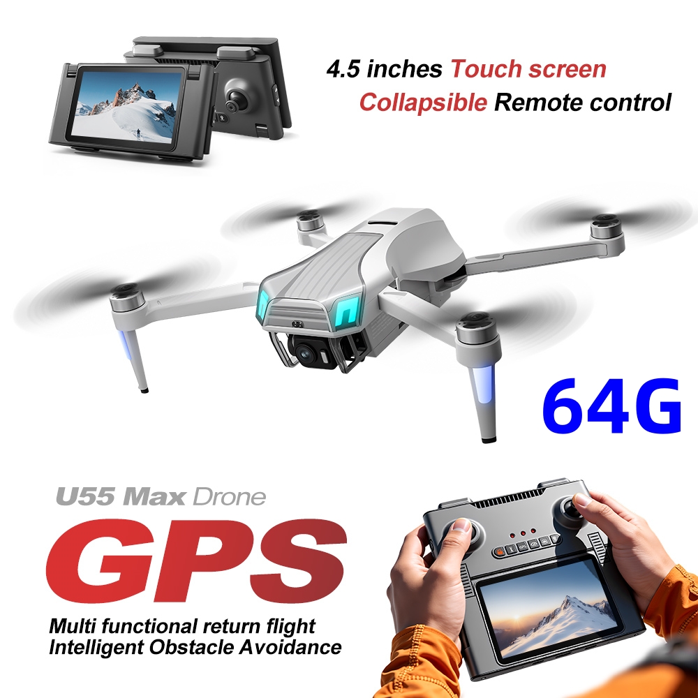 NCZOBOE U55 Drone GPS Profesio - Drone Gimbal 2 Axis ulasan dan harga