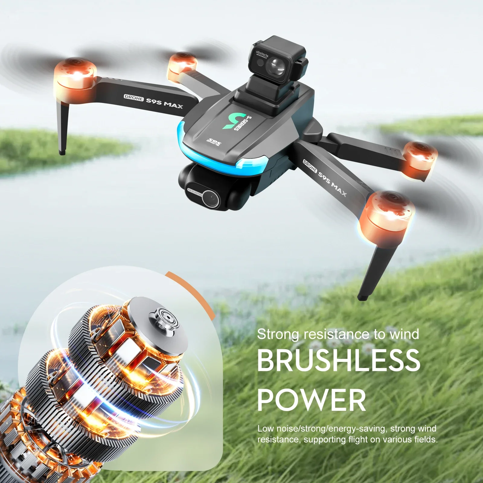 Drone MINI S9S MAX Baru 4K 2 S - Drone Gimbal Brushless ulasan dan harga