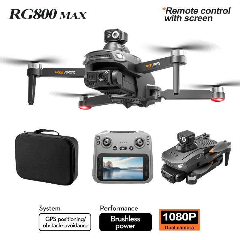 Drone RG800 MAX Baru Kamera HD - Drone Gimbal Brushless ulasan dan harga