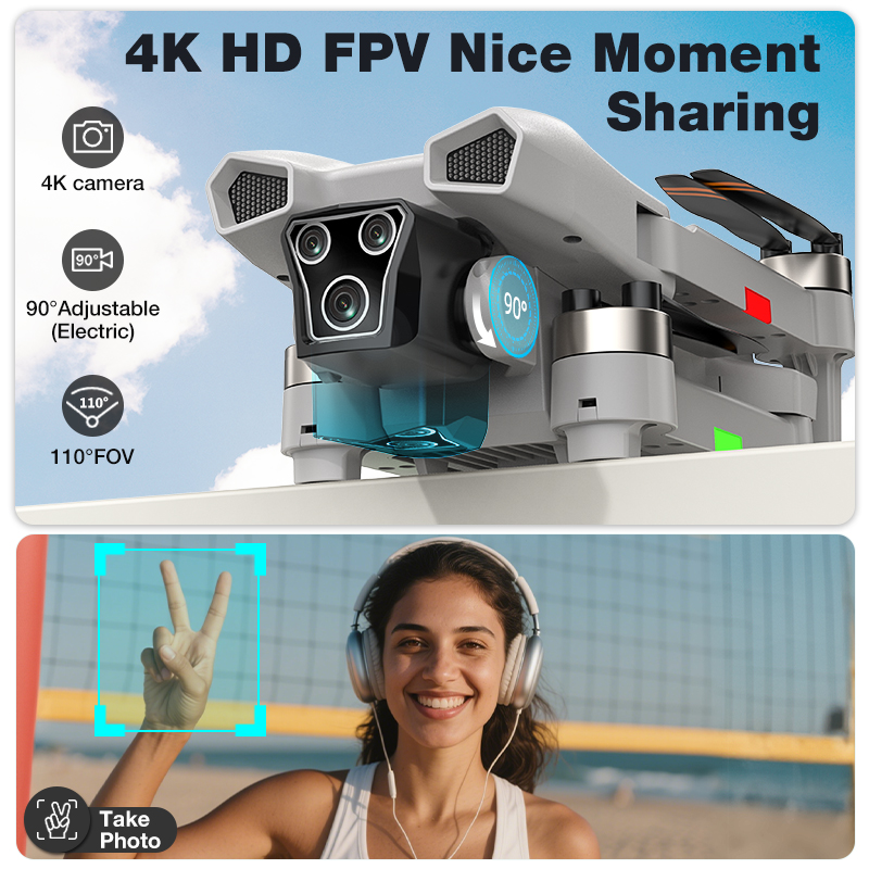 Drone Baru L017 Pro Brushless  - Drone Gimbal Mount ulasan dan harga