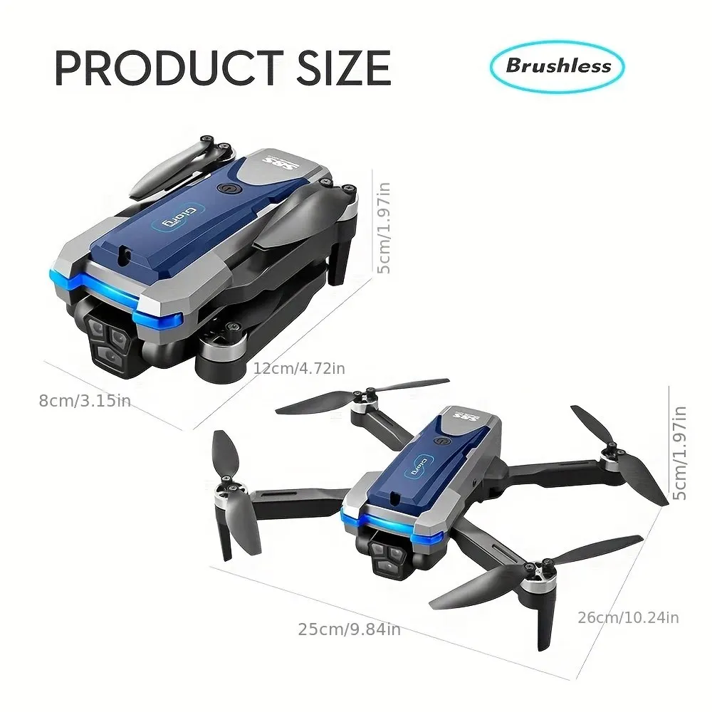 S8S Drone lipat 5G Wifi 8K HD, - Drone Gimbal Brushless ulasan dan harga